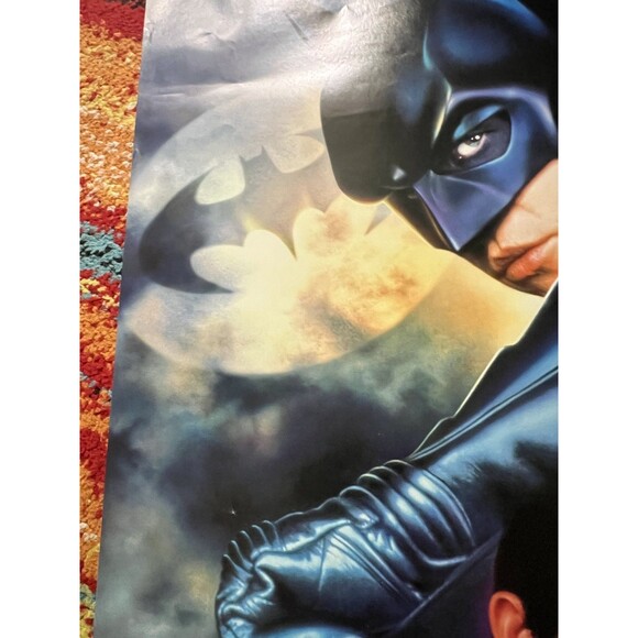 Vtg 1995 Batman Forever Original Movie Poster Art 23 x 35 DC Comics Val Kilmer - Picture 4 of 16